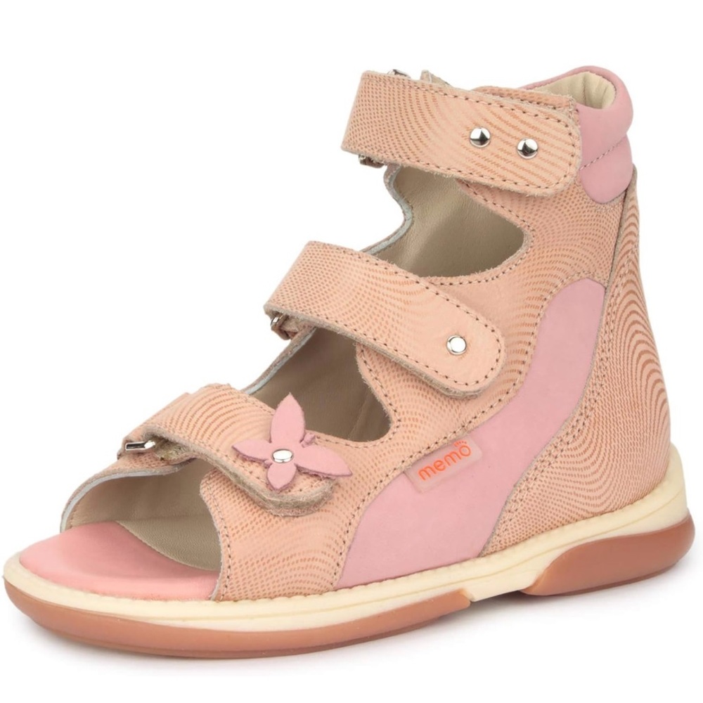 Memo Agnes Corrective Orthopedic High-Top AFO Leather Sandal Size 9.5-10